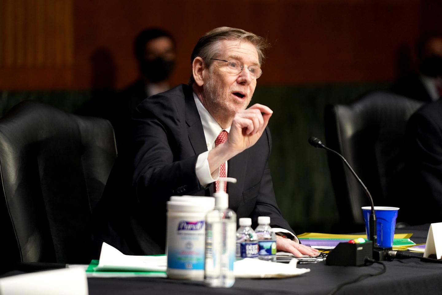 David Kessler speaking during a Senate Health, Education, Labor and Pensions Committee hearing