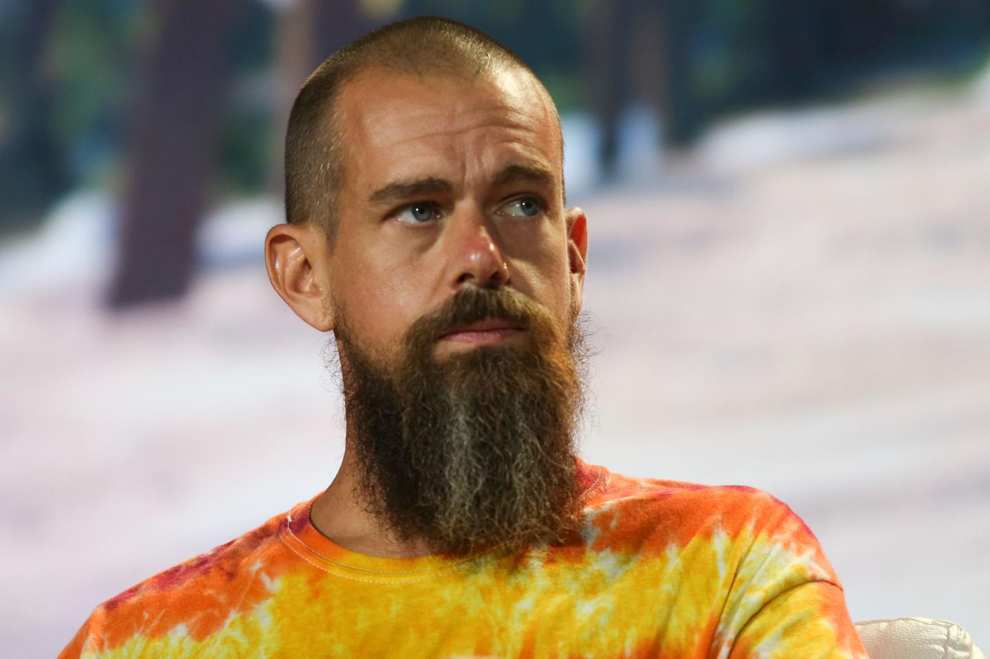 Jack Dorsey, cofounder and CEO of Block, speaks at the 2021 Bitcoin Convention in Miami.