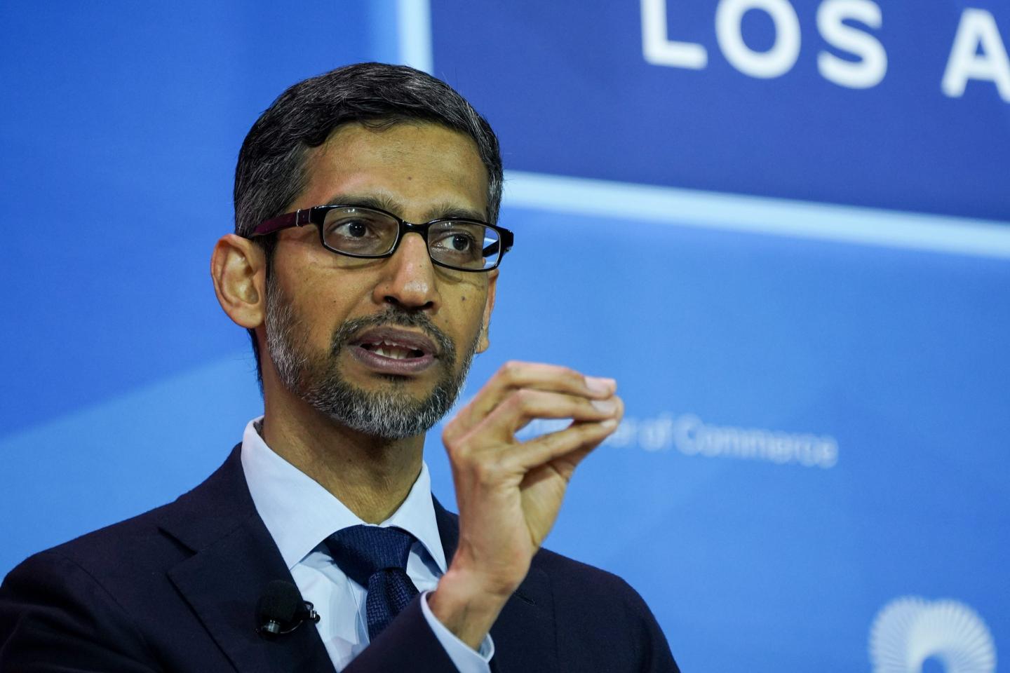 Sundar Pichai, chief executive officer of Alphabet and Google