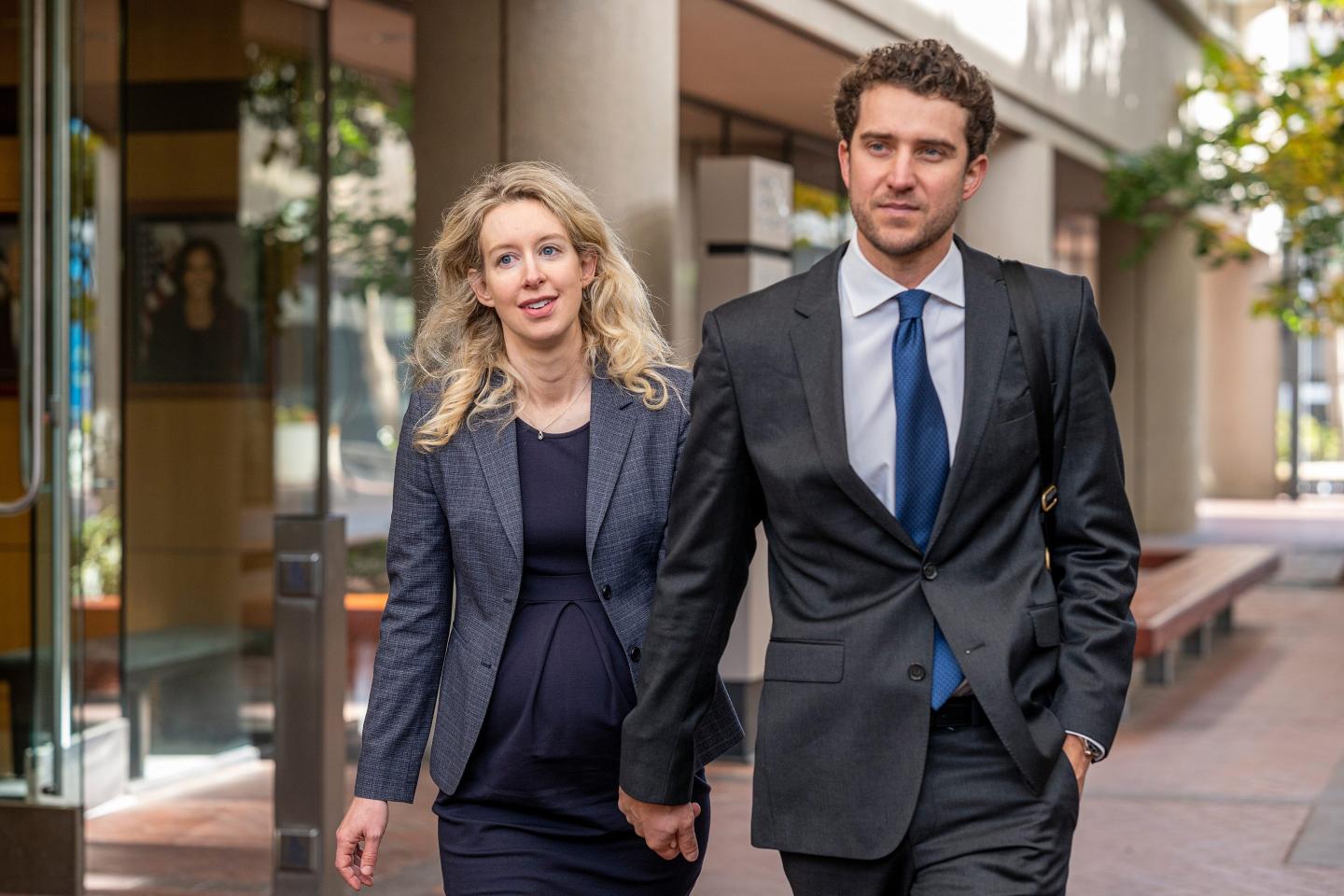 Elizabeth Holmes, founder of Theranos, and her partner. 