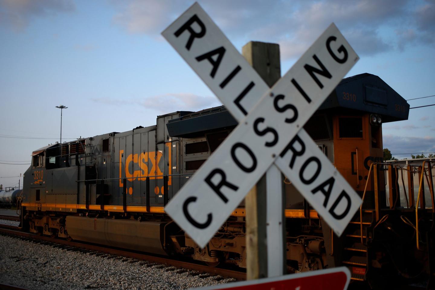 Freight Trains Ahead of a Potential Nationwide Rail Worker Strike