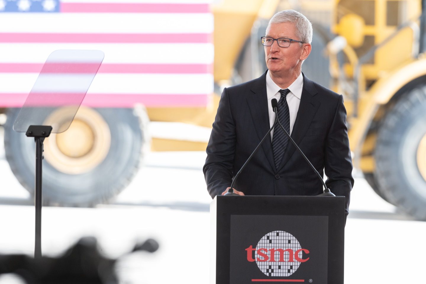 TSMC is the sole supplier of processor chips for Apple's iPhones and iPads.