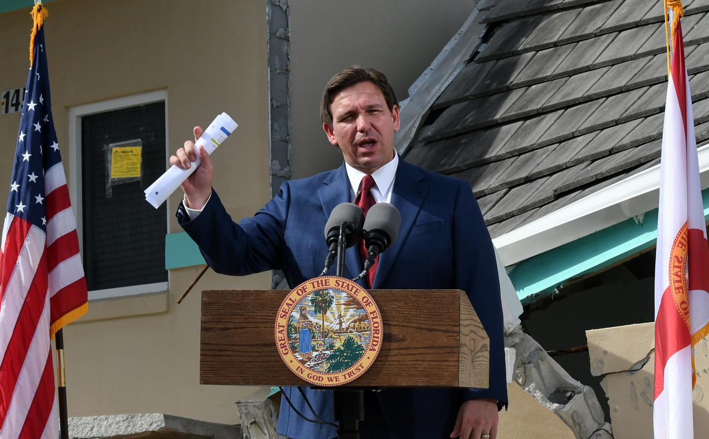 Florida Gov. Ron DeSantis, who wants to ban ESG investing in his state.