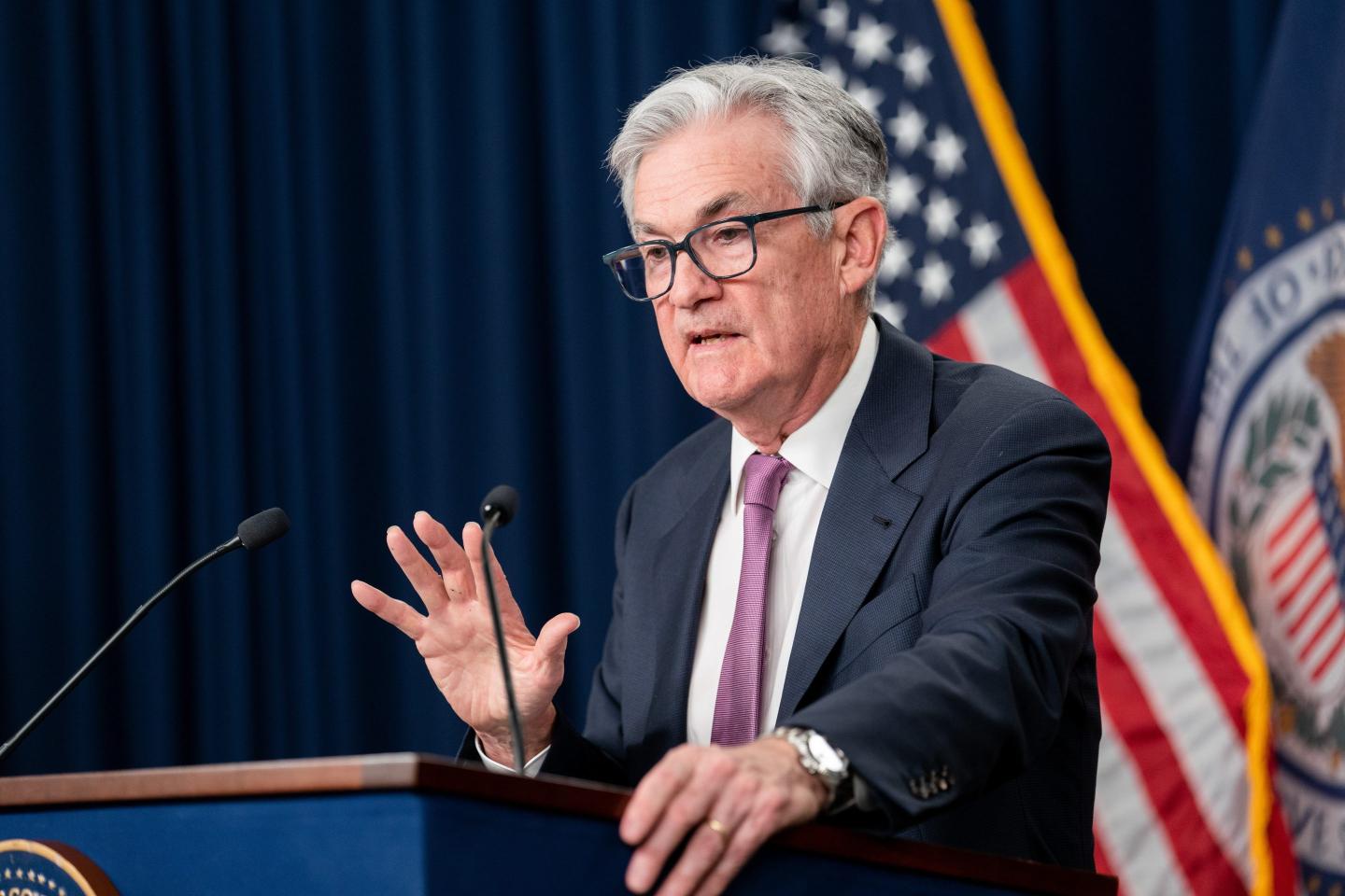 U.S. Federal Reserve Chair Jerome Powell attends a press conference in Washington, D.C., the United States, on Feb. 1, 2023.