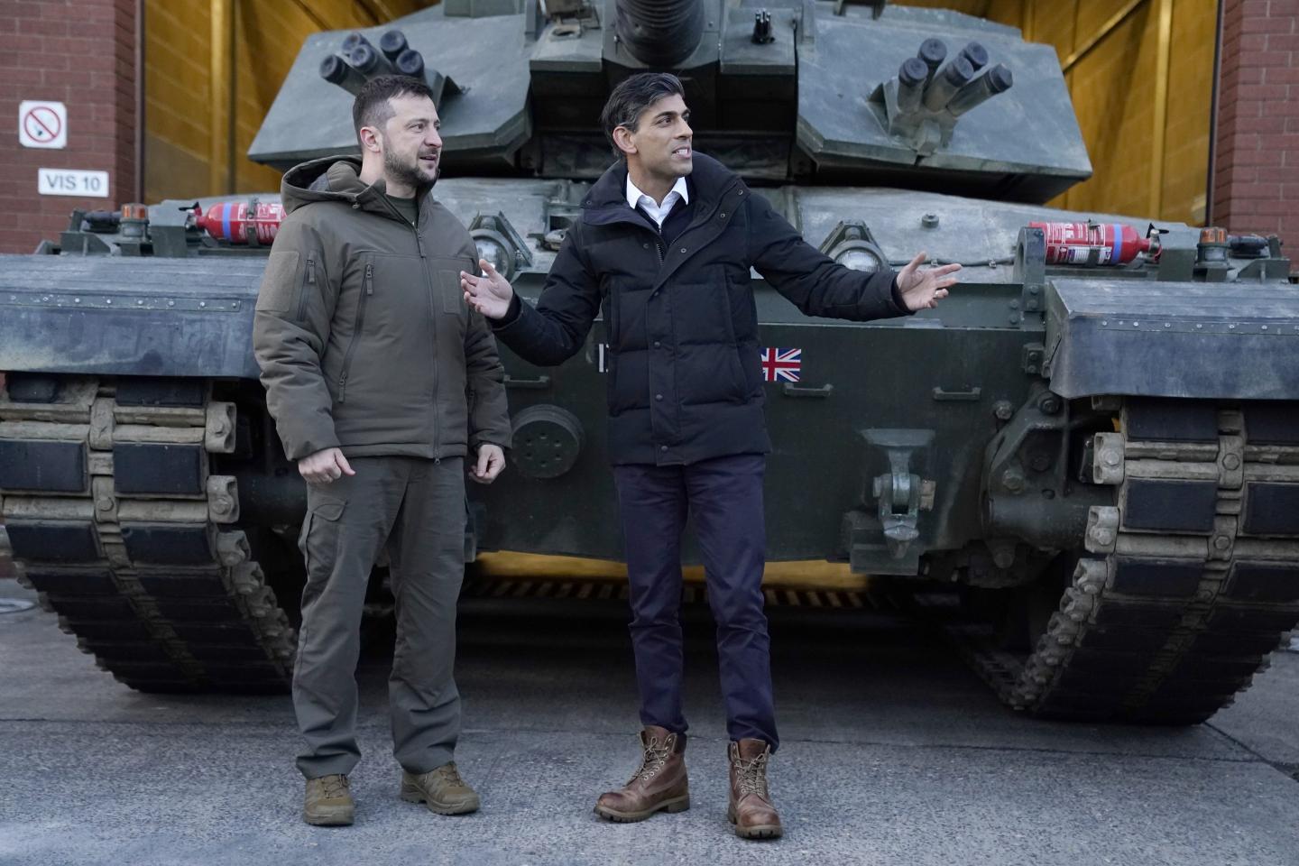Volodymyr Zelensky and Rishi Sunak
