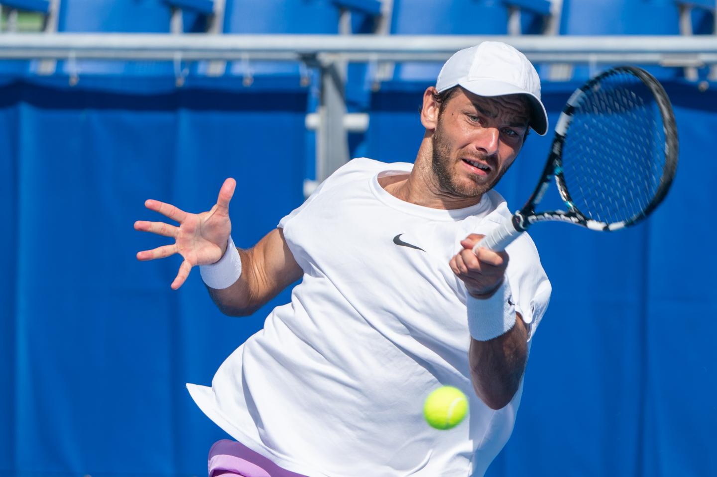 A part time tennis player with a full time real estate job beat one of the best competitors in the world—but his Cinderella journey just ended