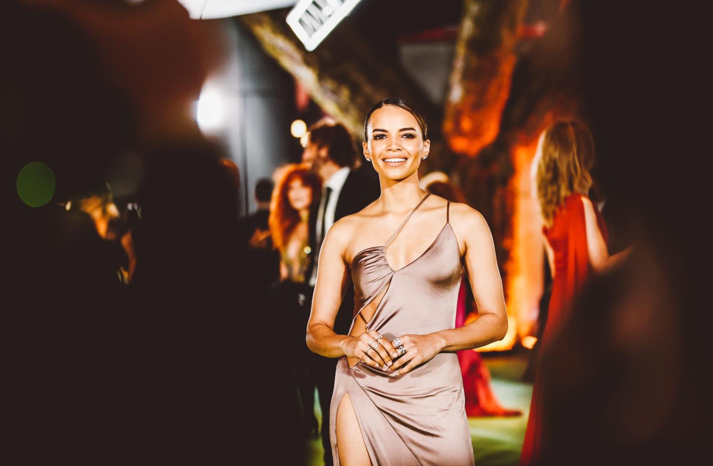 Batgirl star Leslie Grace at a gala in 2021