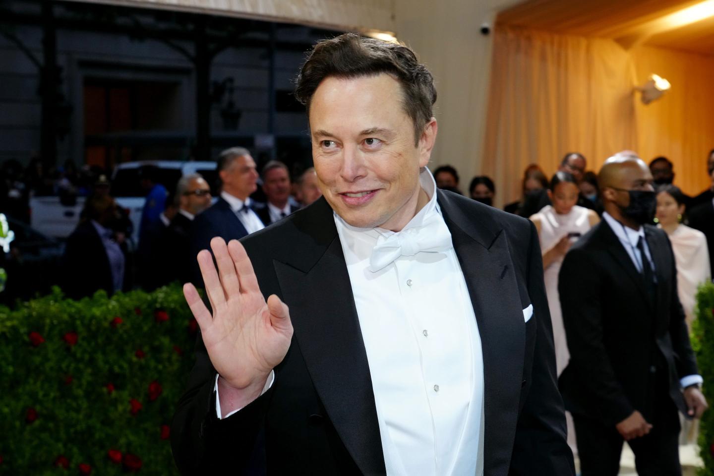 Elon Musk attends the 2022 Met Gala in New York City. 