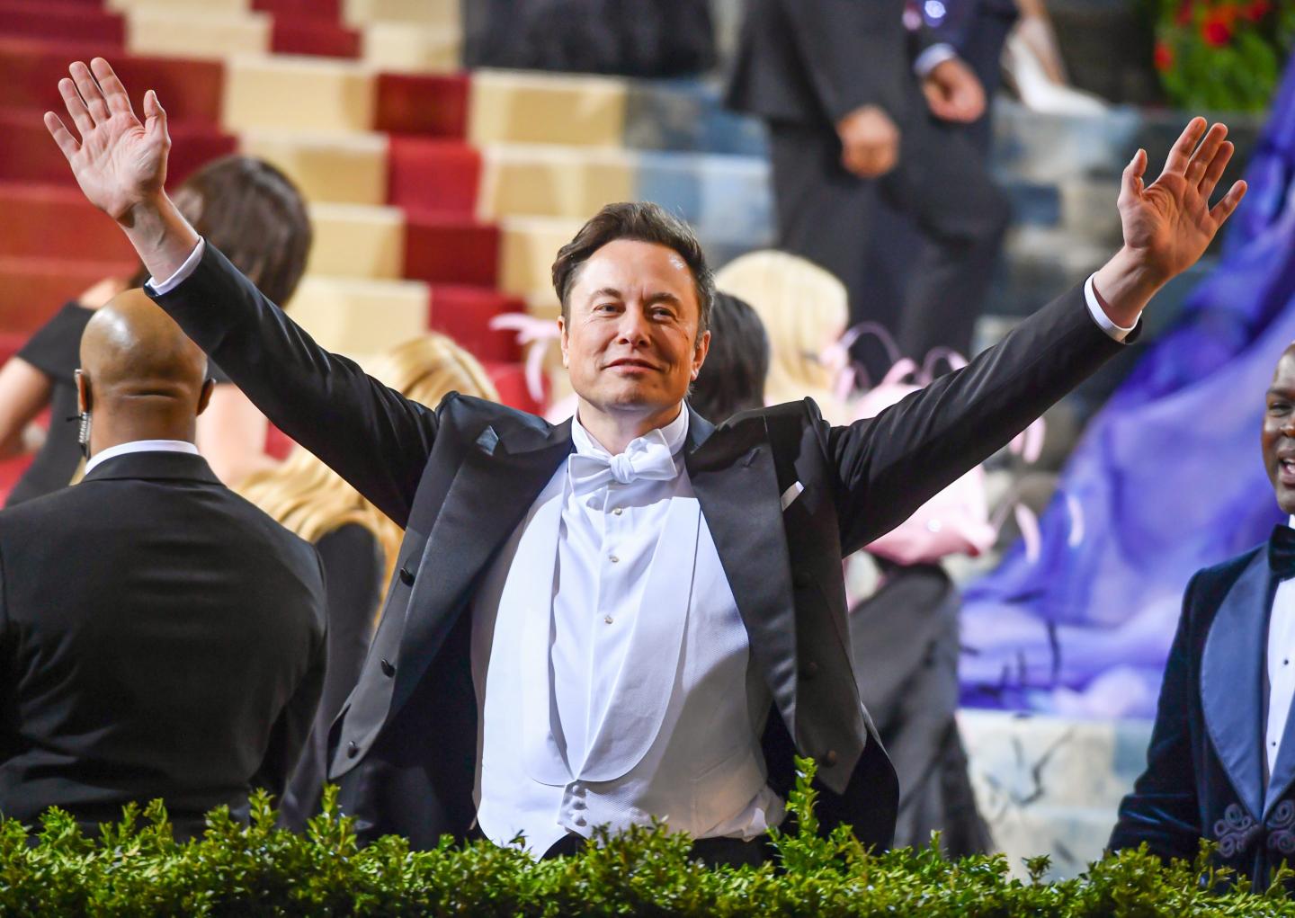 Elon Musk attends the 2022 Met Gala on May 2.