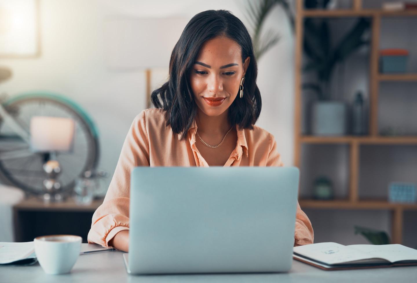 woman at laptop