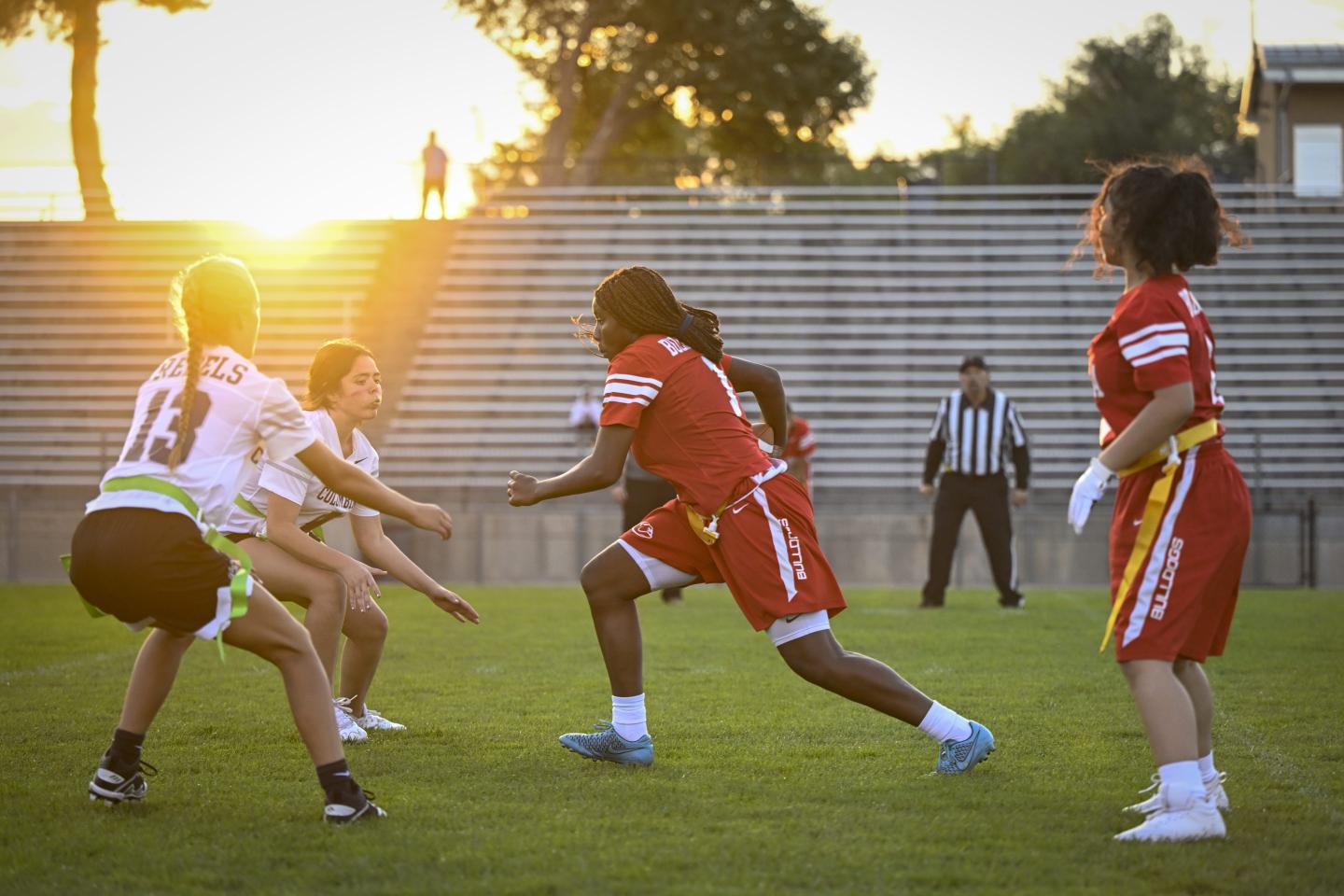 Girls flag football. 