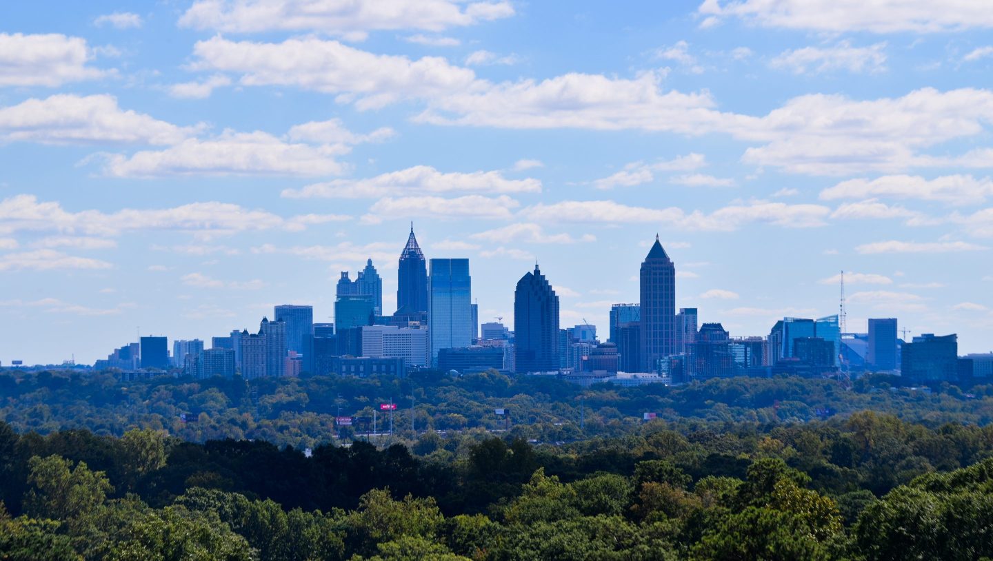 View of Atlanta Skyline.