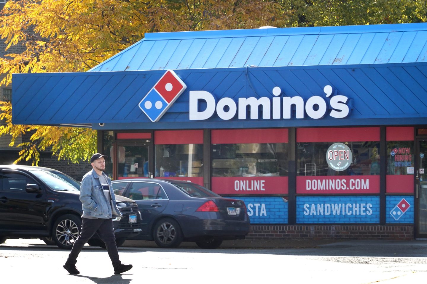 A Domino's restaurant in Chicago.