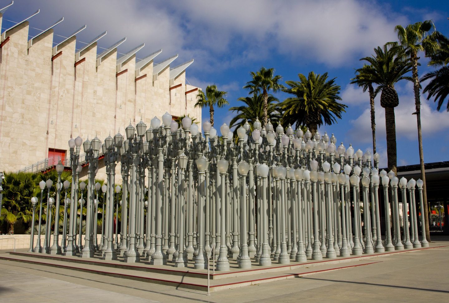 An art installation by artist Charles Burden entitled "Urban Light"