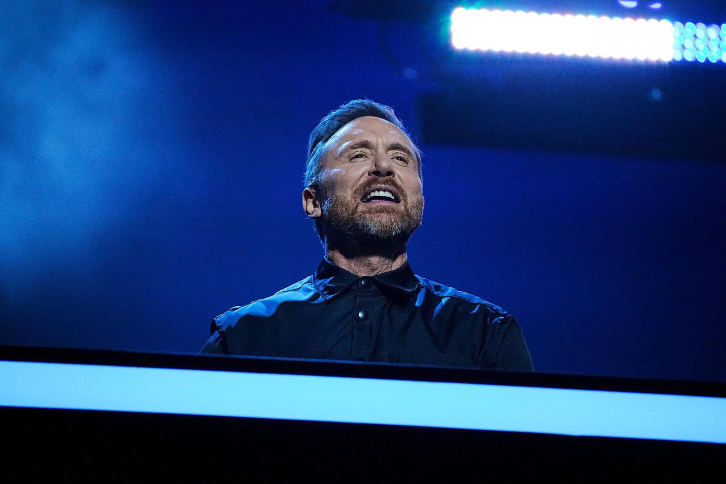 DJ David Guetta performs at the MTV Europe Music Awards 2022 in November.