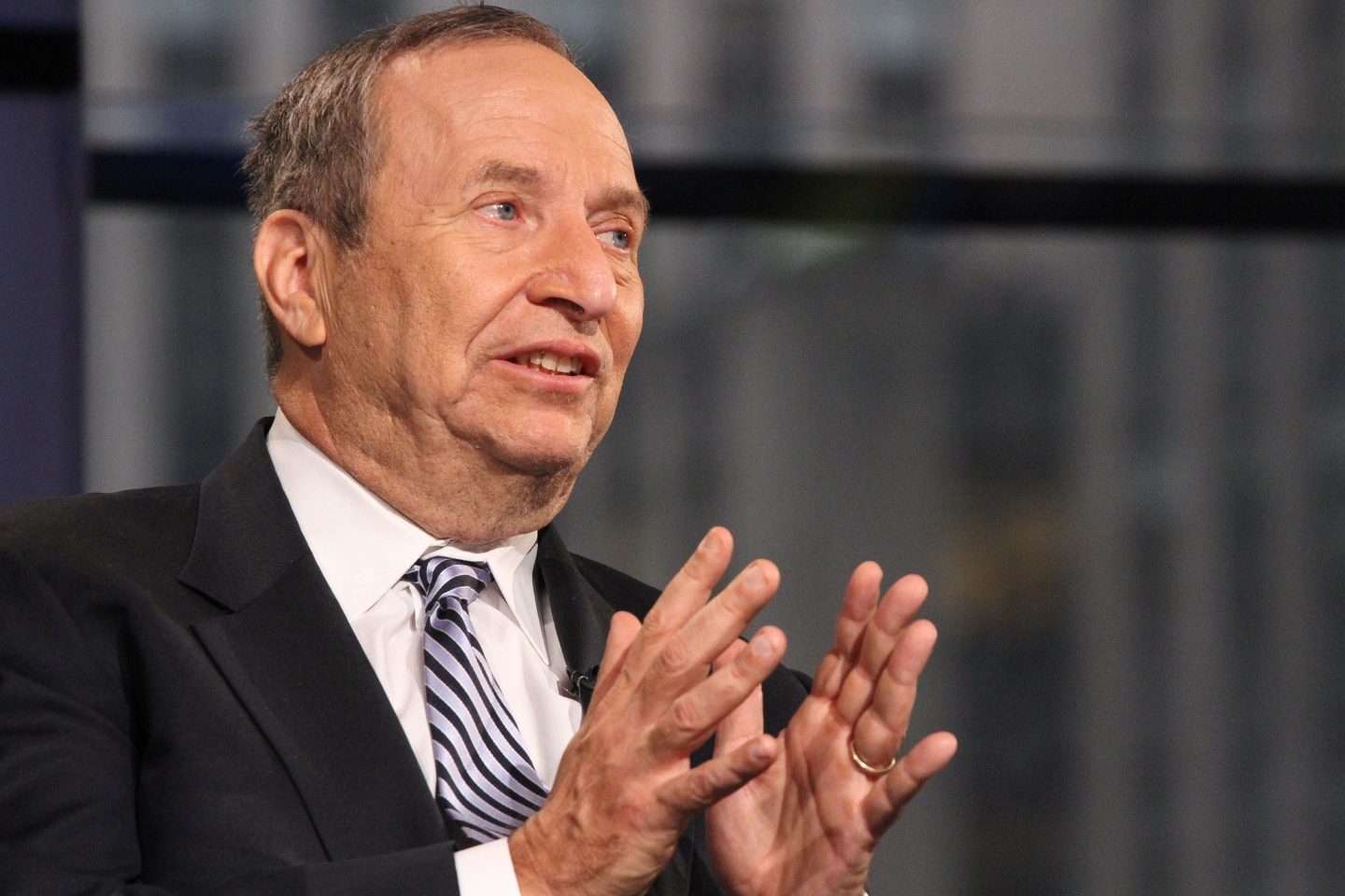 Former Treasury Secretary Larry Summers visits FOX Business Network at FOX Studios on January 30, 2015 in New York City. (Photo by Rob Kim/Getty Images)