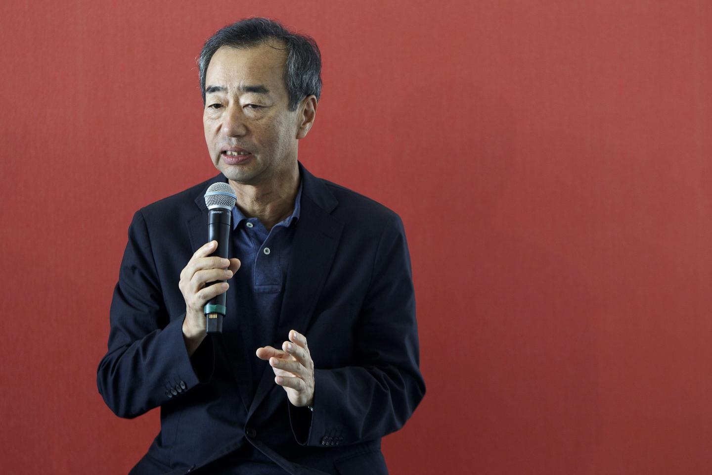 Panasonic consultant Yoshihiko Yamada at the opening of the Tesla gigafactory in Nevada in July 2016. 