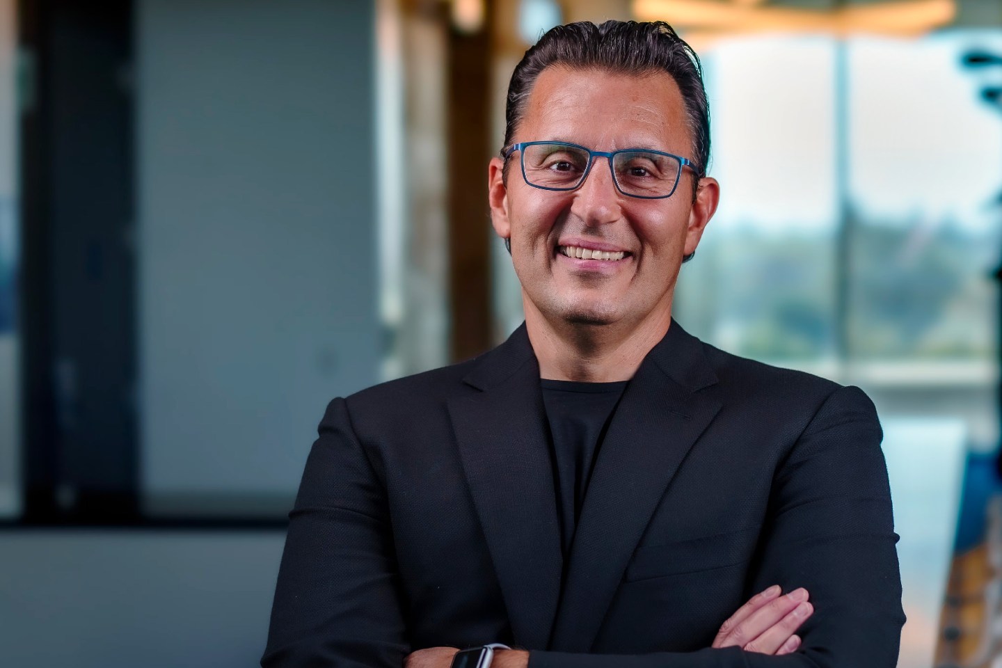 Potrait of Intuit CEO Sasan Goodarzi.