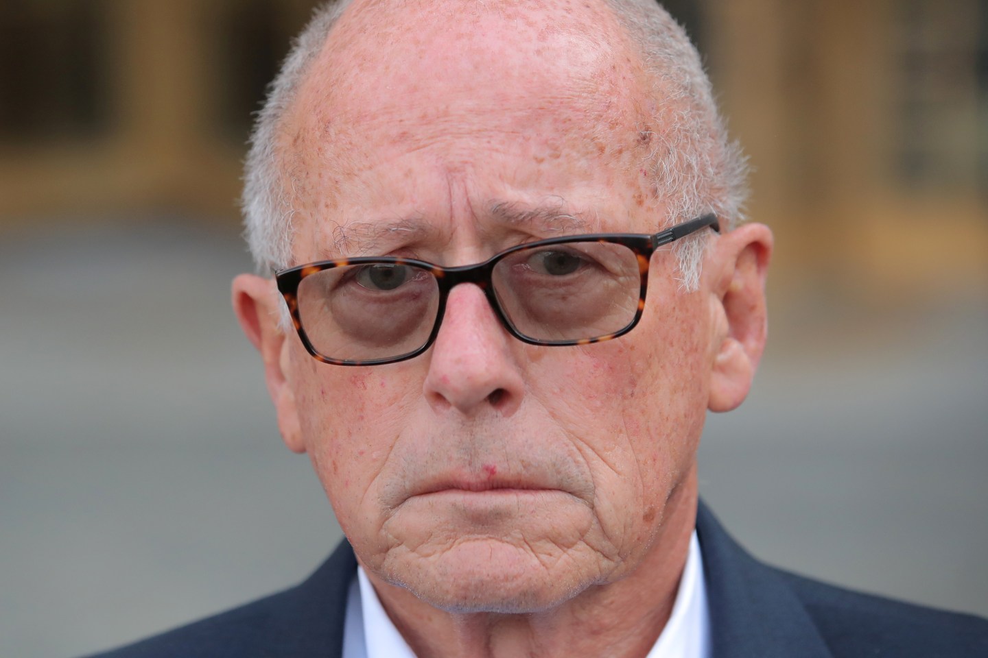 Laurence Doud III, former CEO of Rochester Drug Co-Operative, exits the Manhattan Federal Courthouse in New York, U.S., April 23, 2019. REUTERS/Brendan McDermid