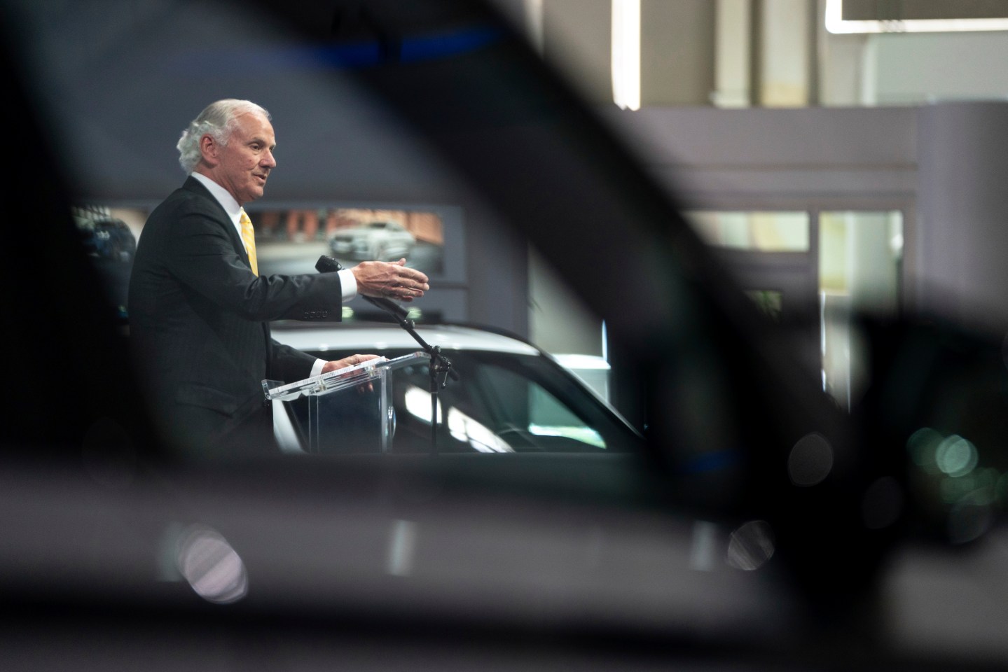 South Carolina Gov. Henry McMaster speaks during a press conference at the BMW Spartanburg plant in Greer, S.C., Oct. 19, 2022.