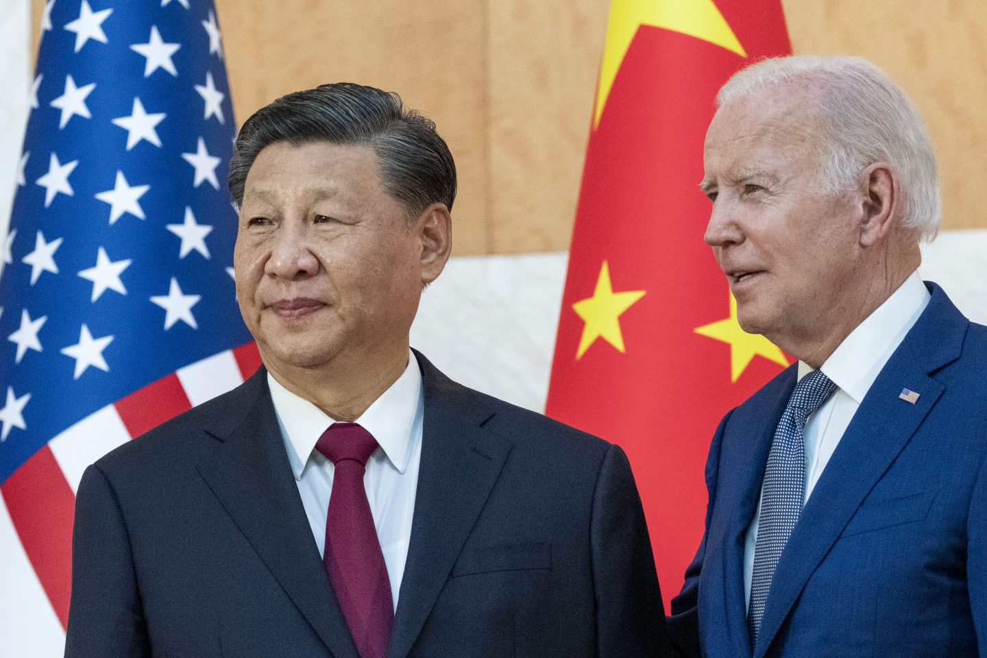 Xi Jinping and Joe Biden
