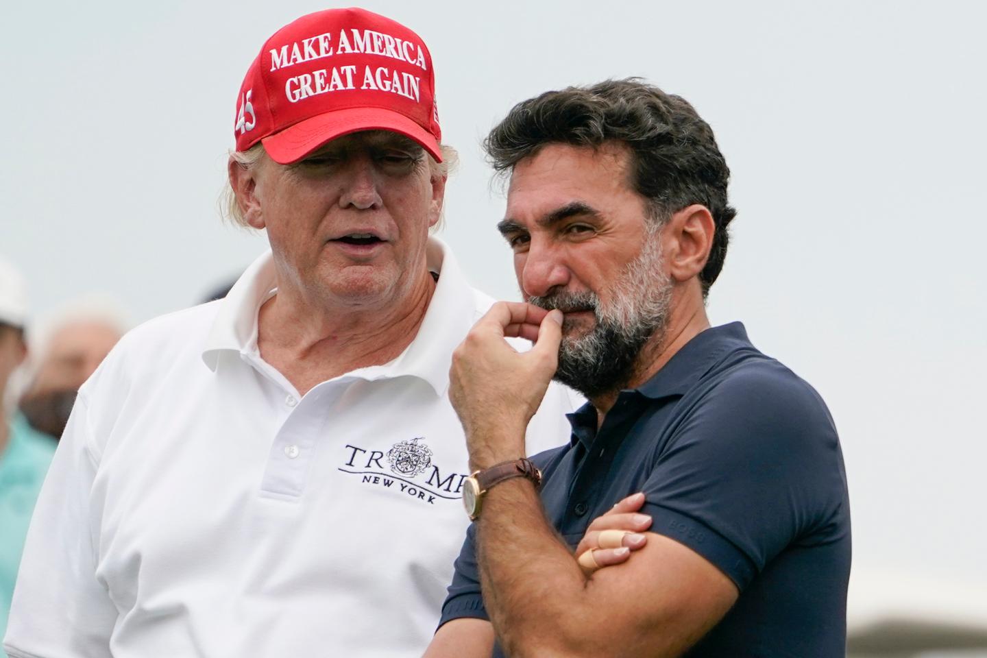 Donald Trump and Yasir Al-Rumayyan