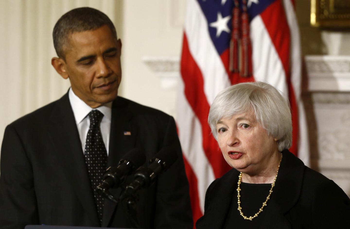 Barack Obama and Janet Yellen