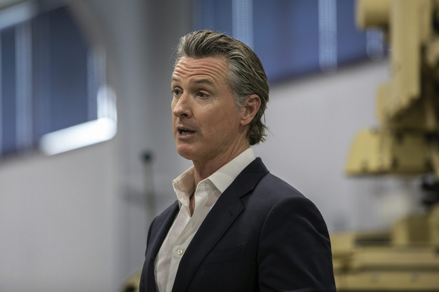 California Gov. Gavin Newsom speaks at a news conference in National City, Calif., on March 19, 2023.