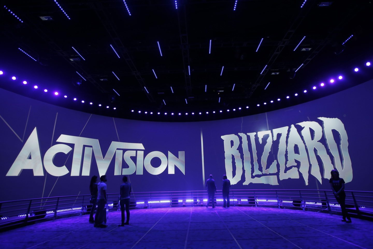 The Activision Blizzard Booth is shown on June 13, 2013, during the Electronic Entertainment Expo in Los Angeles.