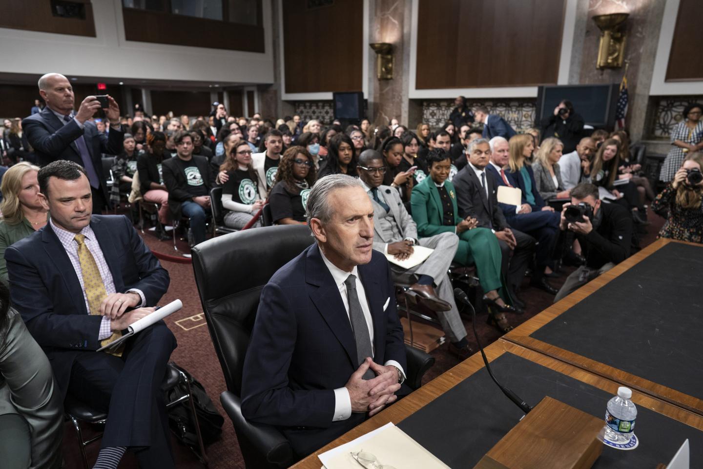 As Starbucks CEO Howard Schultz faces off with Bernie Sanders he insists: ‘We do nothing nefarious. We put our people first’