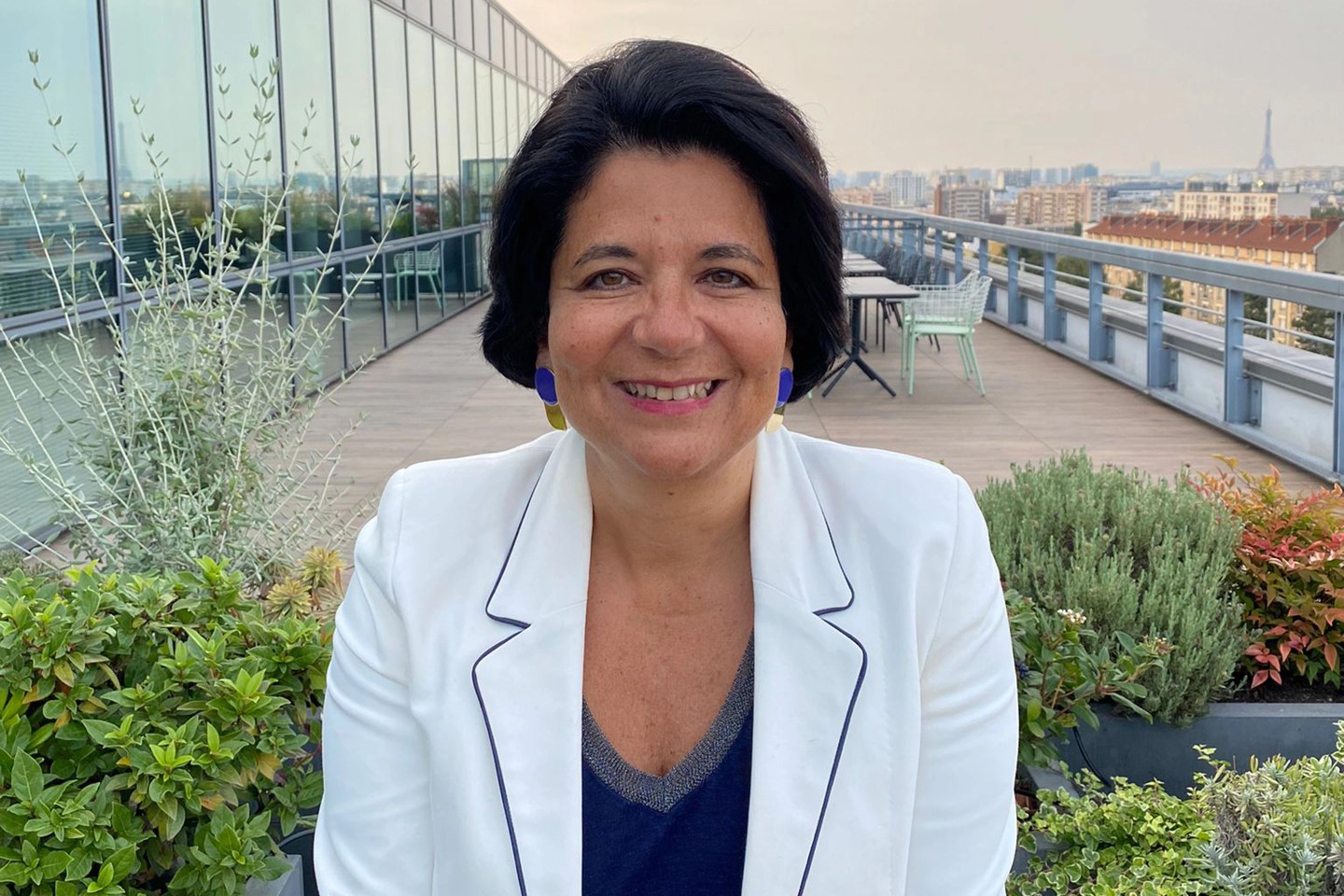 Frédérique Welgryn, Perrigo’s global vice president of women’s health poses for a portrait.