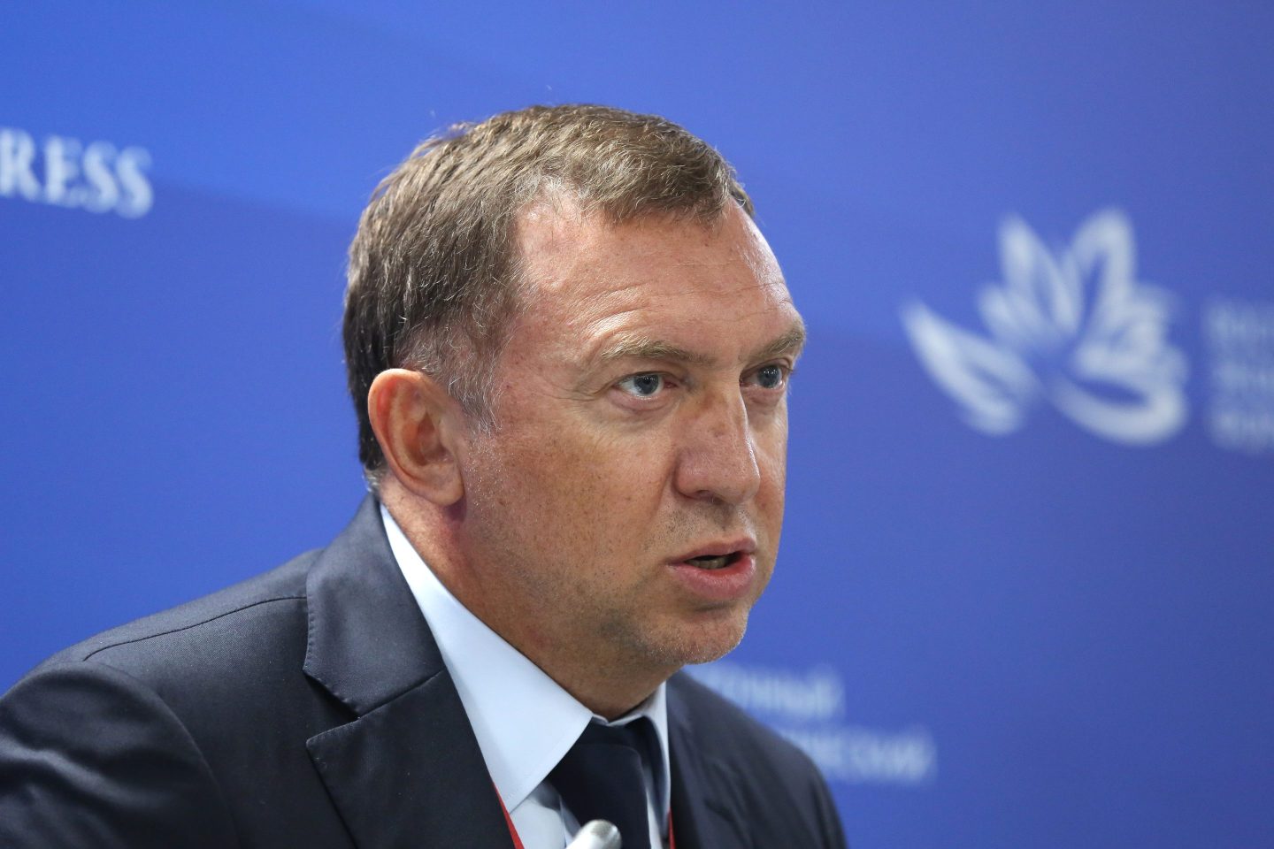 Oleg Deripaska, Russian billionaire, speaks during day two of the Eastern Economic Forum in Vladivostok, Russia, on Thursday, Sept. 5, 2019.