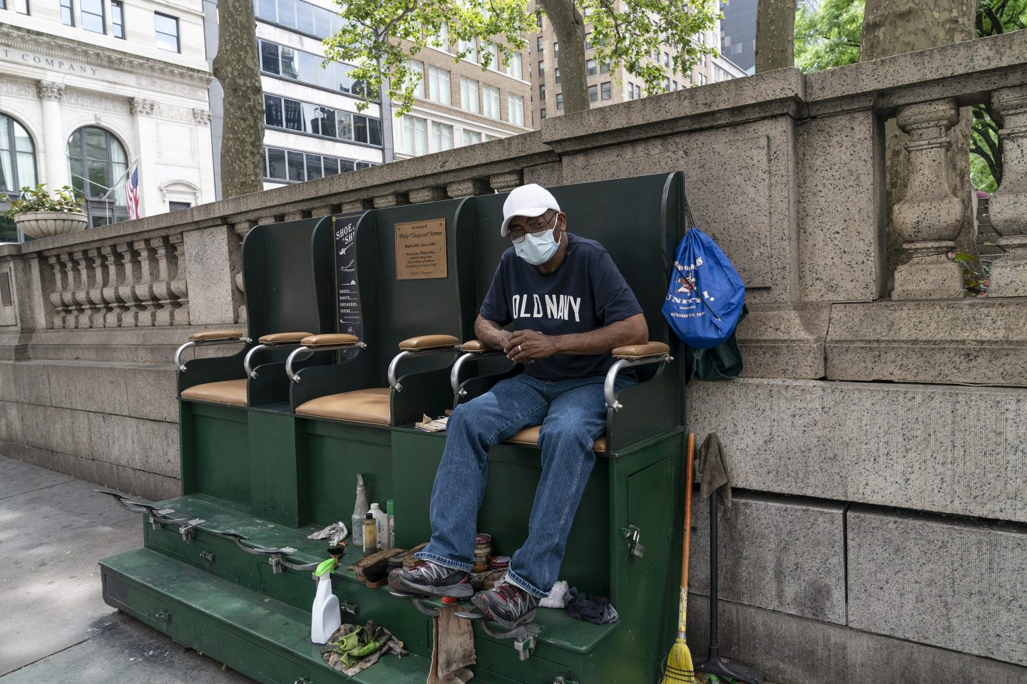 Shoeshine person known as Mack C