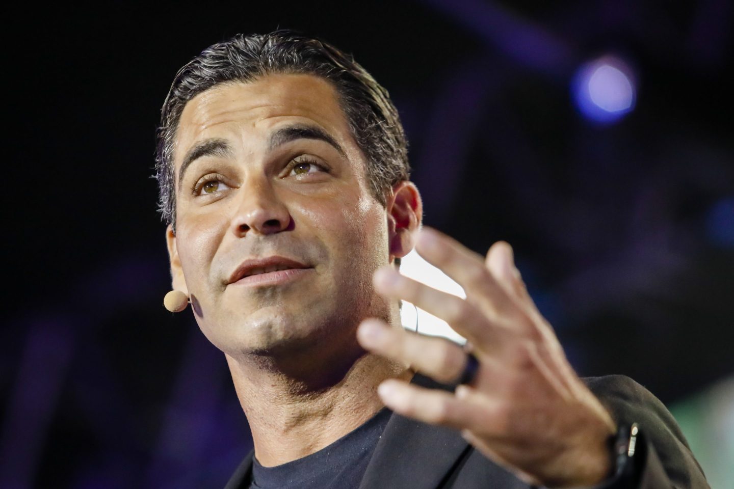 Francis Suarez, mayor of Miami, speaks during the Bitcoin 2021 conference in Miami, Florida on June 4, 2021.