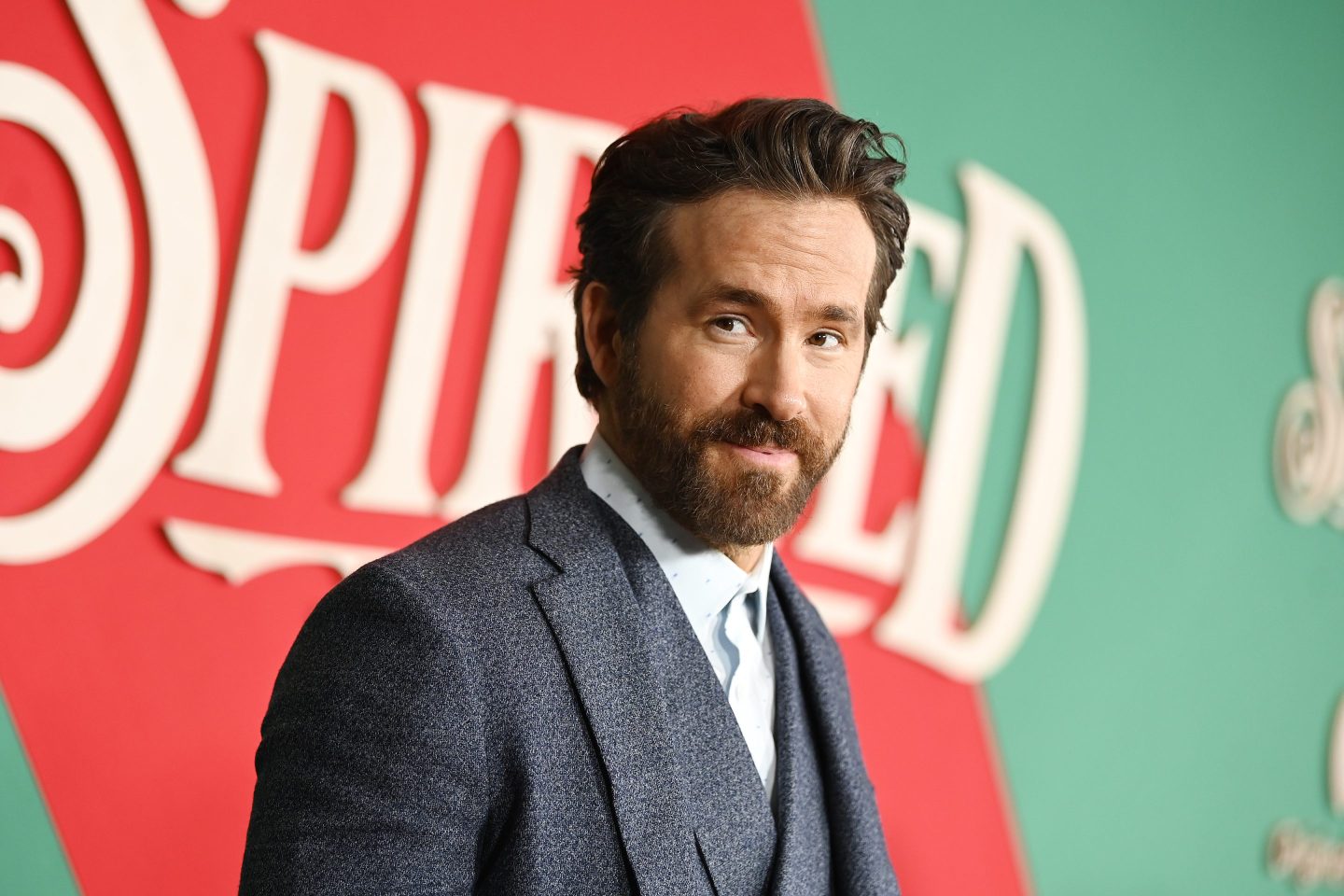 Ryan Reynolds at the premiere of "Spirited" held at Alice Tully Hall on November 7, 2022 in New York City.