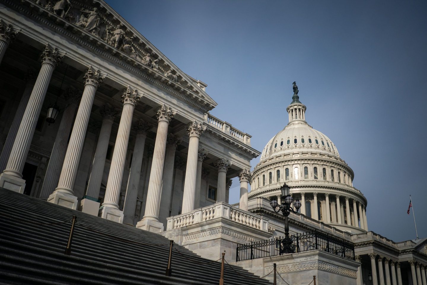 The Dome of the U.S. Capitol.