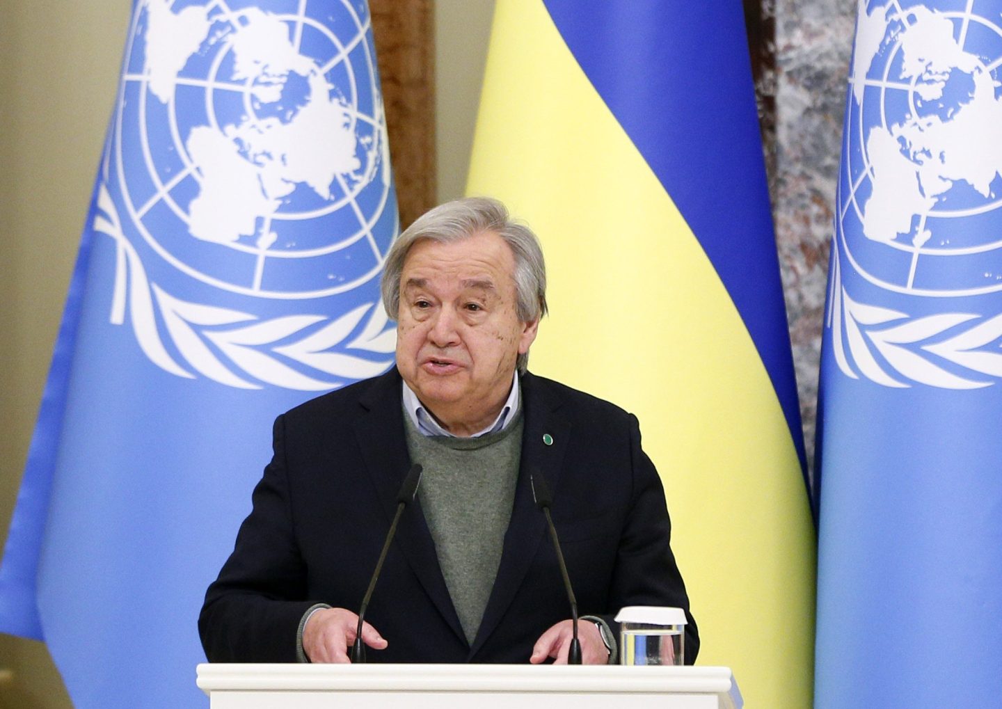 UN Secretary General Antonio Guterres speaks