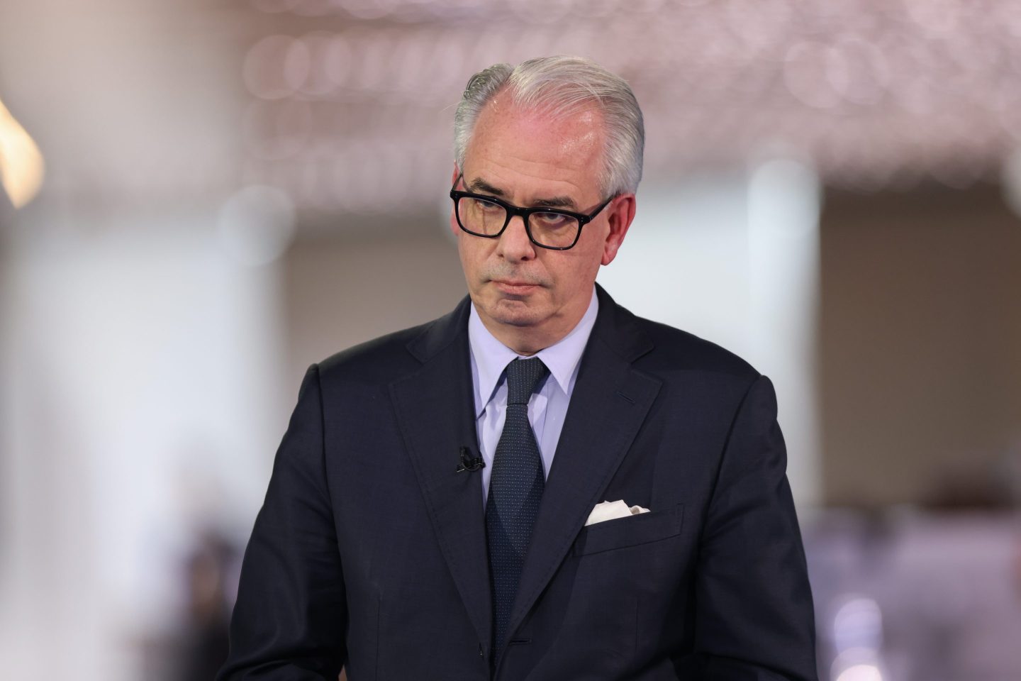 Ulrich Koerner, CEO of Credit Suisse Group AG, during a Bloomberg Television interview in London on Tuesday. 