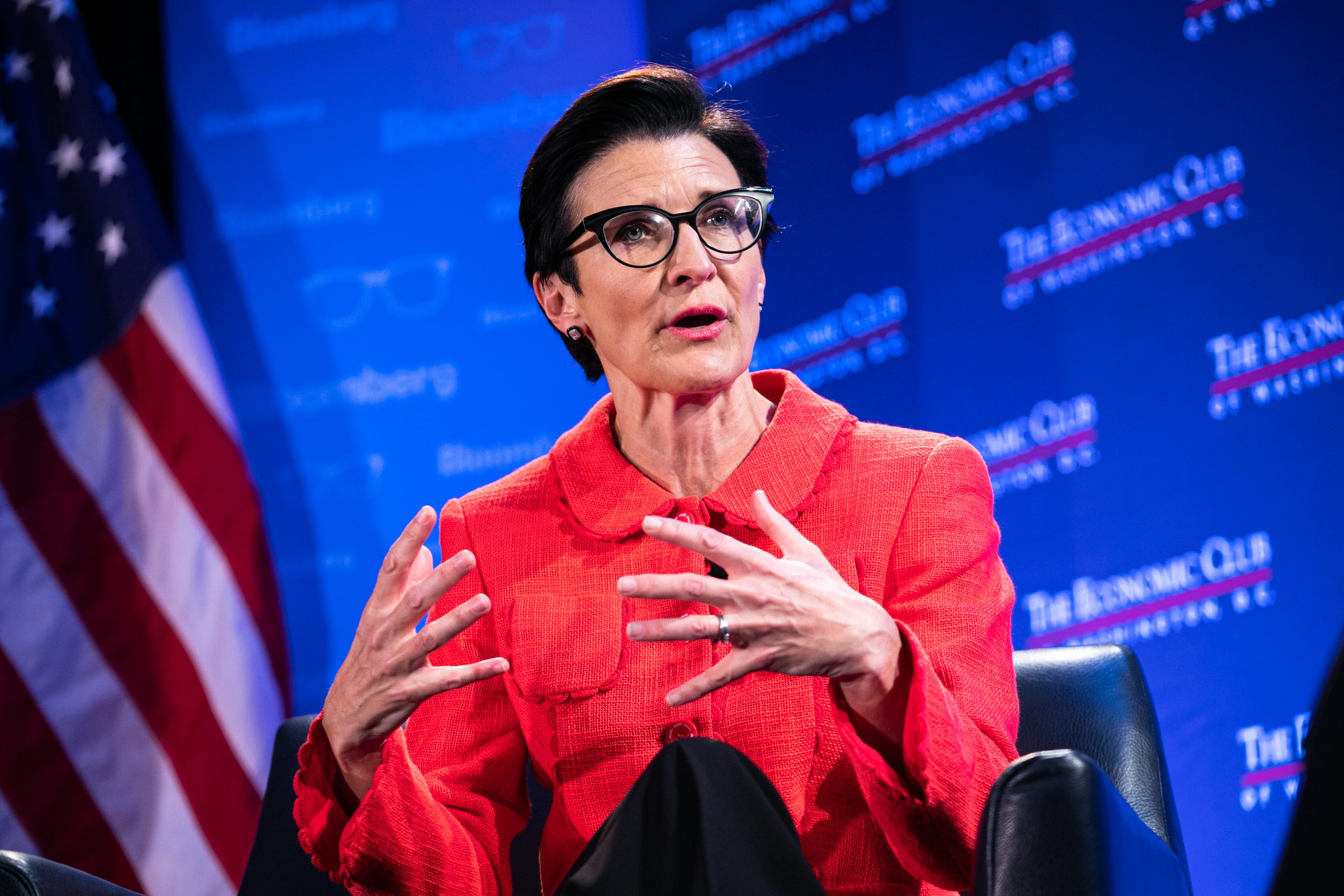 Citigroup boss Jane Fraser doesn't see systemic risks in the U.S. banking system.