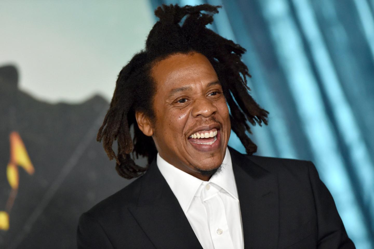 Jay-Z attends the Los Angeles Premiere of "The Harder They Fall" at Shrine Auditorium and Expo Hall on October 13, 2021 in Los Angeles, California.