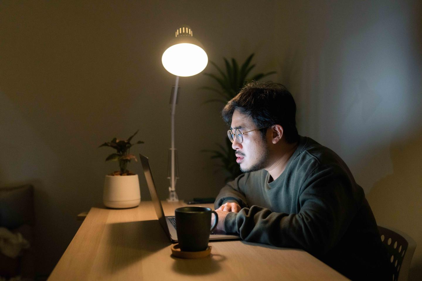 Man at computer