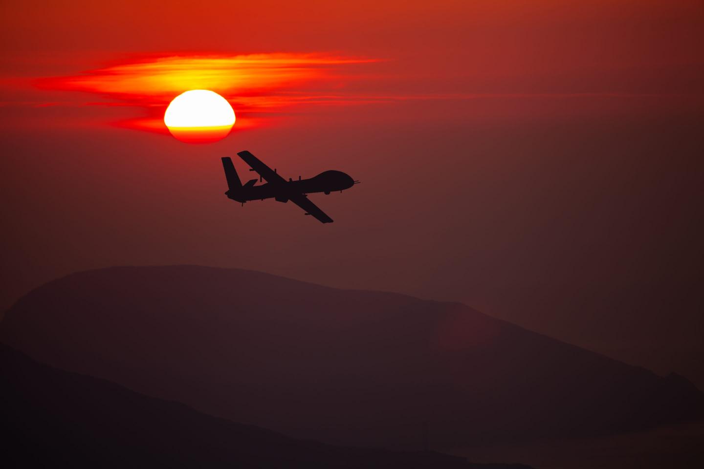 A stock picture of an unmanned military drone