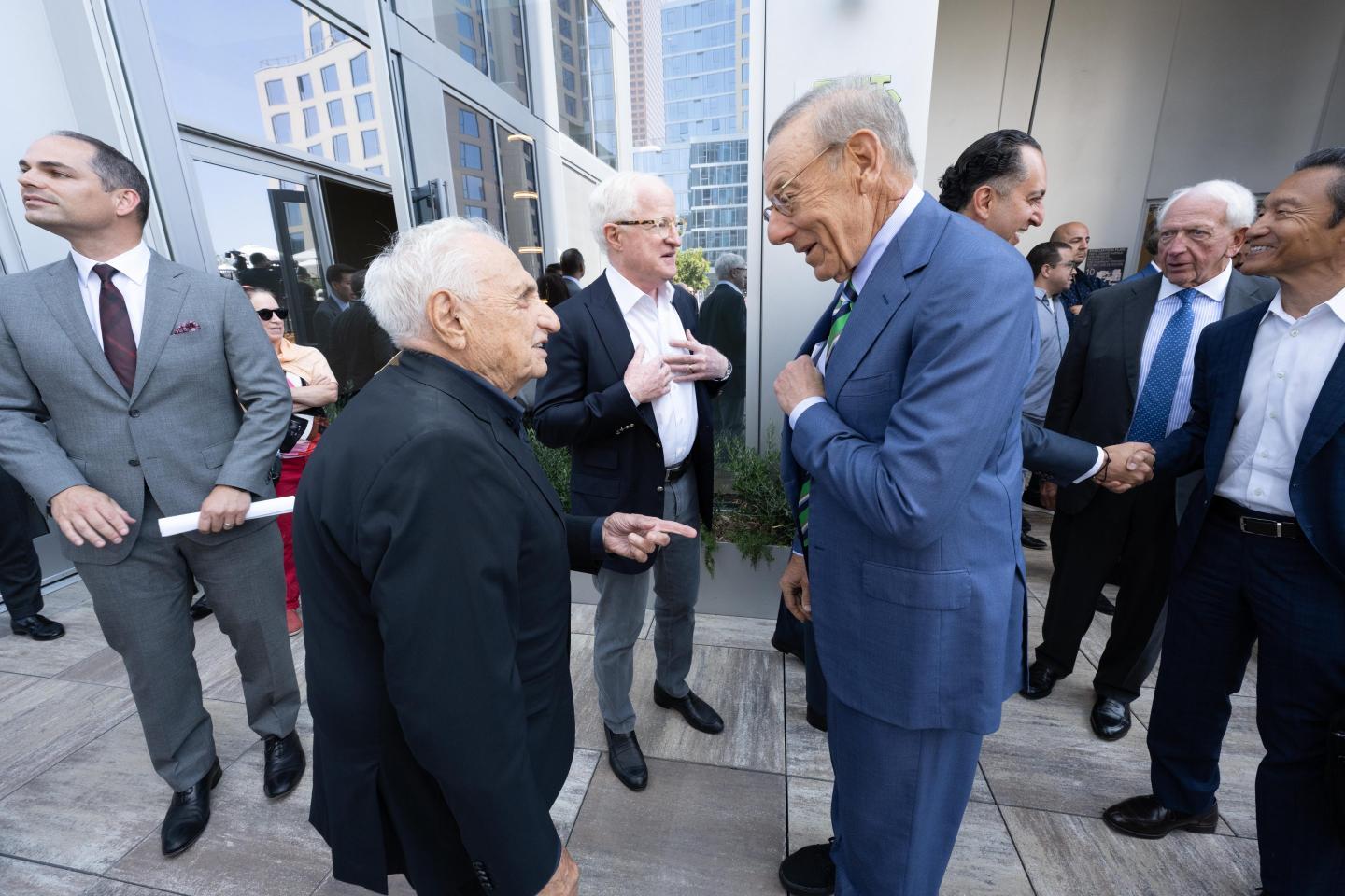 Frank Gehry and Stephen Ross in Los Angeles.