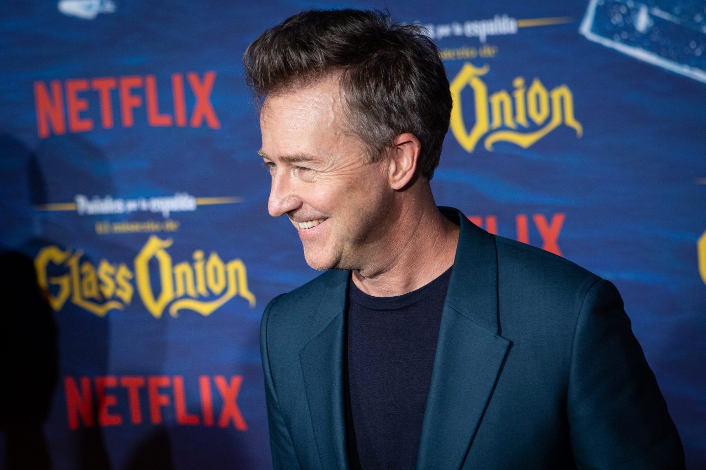 Edward Norton, who appeared in the Netflix film "Glass Onion.'
