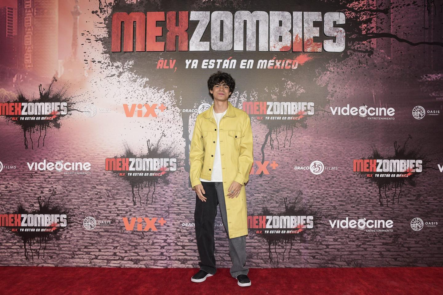 Iñaki Godoy poses for a photo during the red carpet for the movie 'MexZombies'