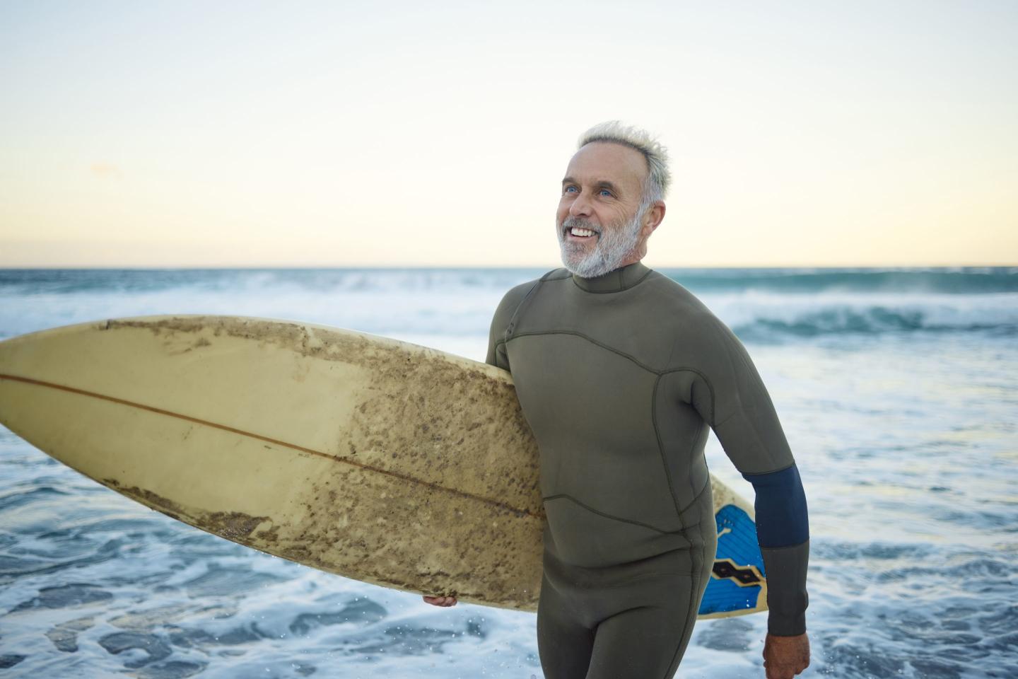 man surfing at the beach