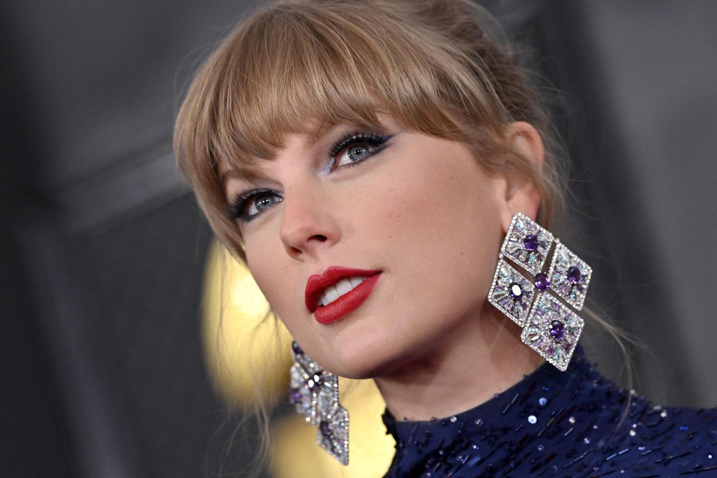 Taylor Swift at the 65th GRAMMY Awards