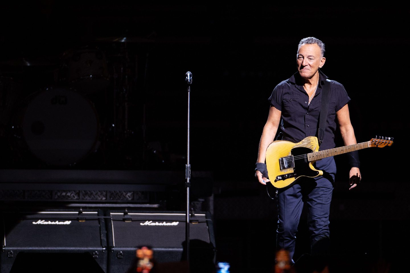 Bruce Springsteen performs onstage during the Bruce Springsteen and The E Street Band 2023 tour at Climate Pledge Arena on February 27, 2023 in Seattle, Washington. 