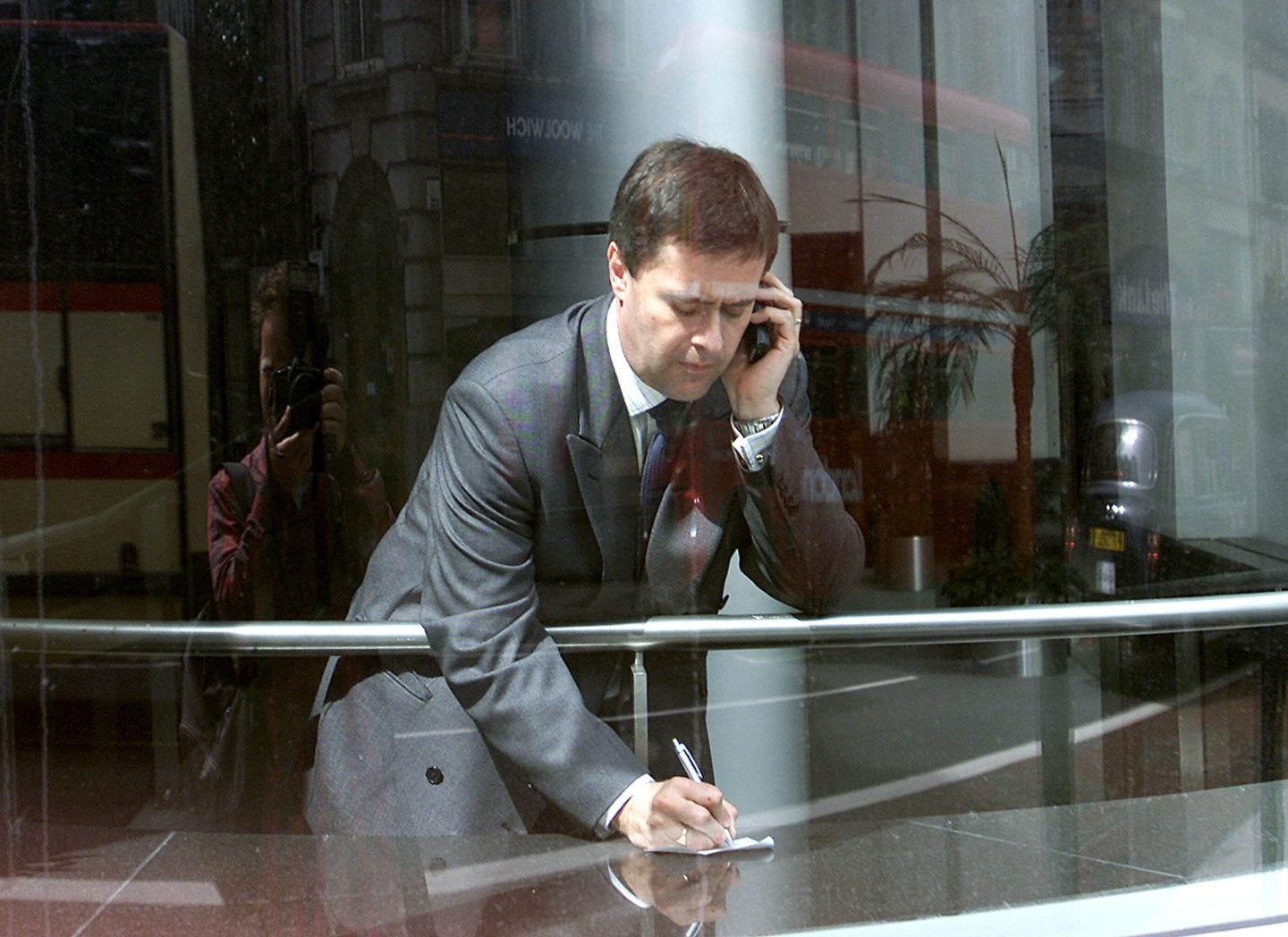 Executive on phone