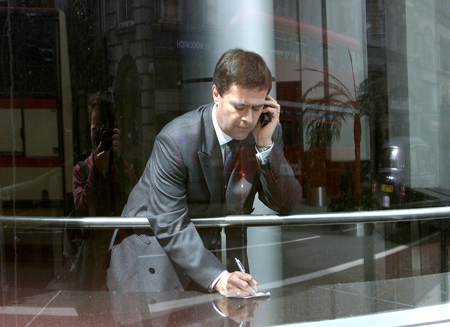 Executive on phone